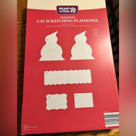 Snowman Cat scratching Playhouse - Picture 9 of 9